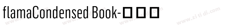 flamaCondensed Book字体转换
